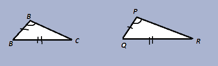 mcq question Conditions for triangle SSA congruency